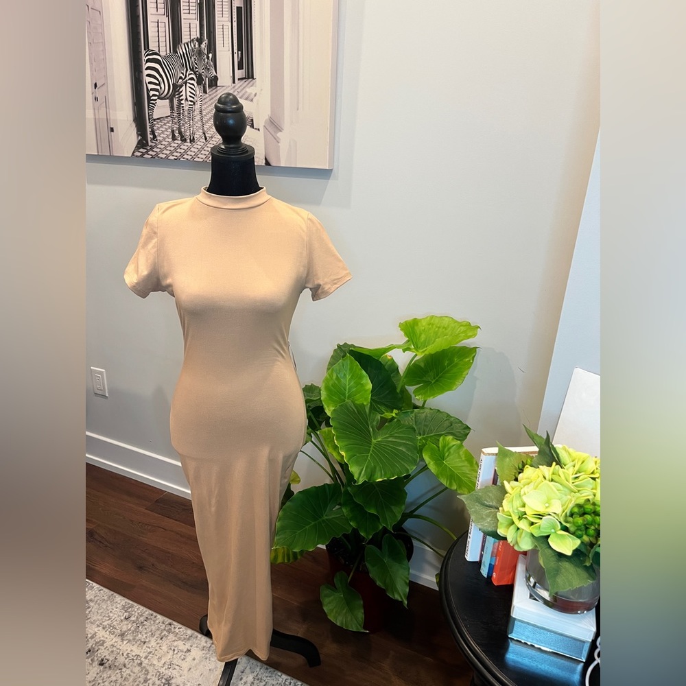 Tan Maxi Dress